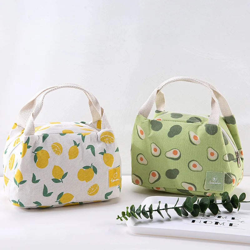 Insulated Canvas Lunch Bag