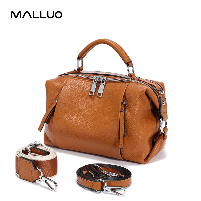 Women’s Genuine Cowhide Leather Shoulder Bag