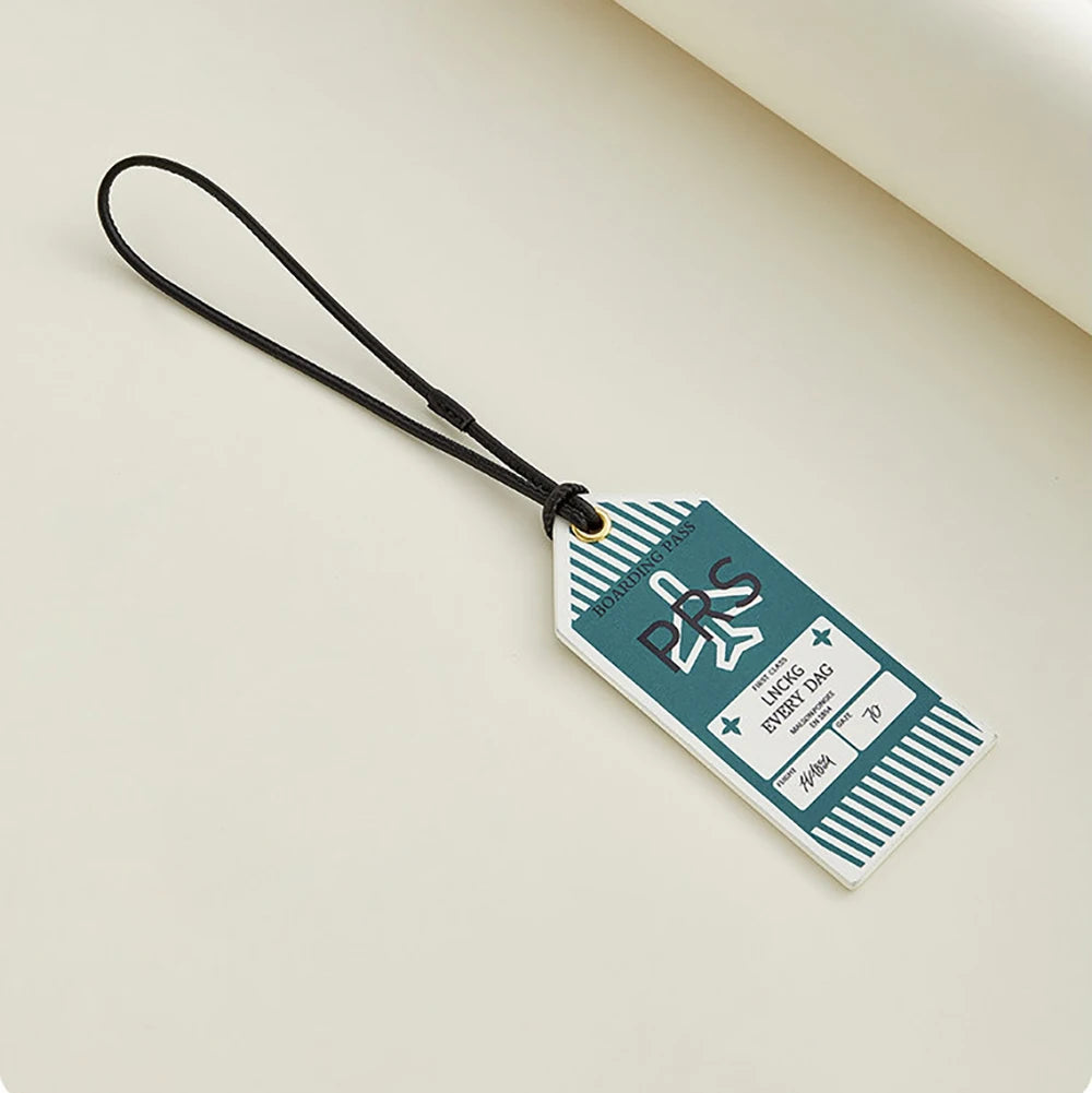 Leather Luggage Tag & Boarding Pass Holder