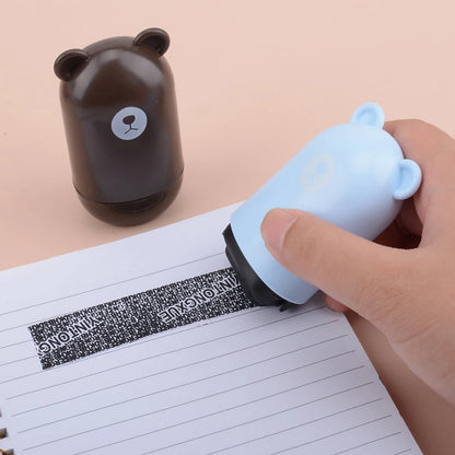 Cute Bear Privacy Roller Stamp