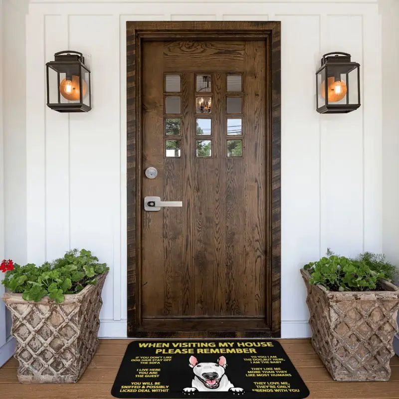 Bull Terrier Non-Slip Door Mat