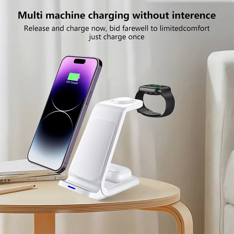 3-in-1 Portable Magnetic Wireless Charging Stand