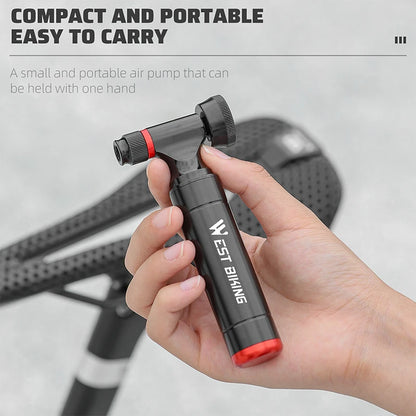 WEST BIKING Portable CO2 Bike Pump With Gauge