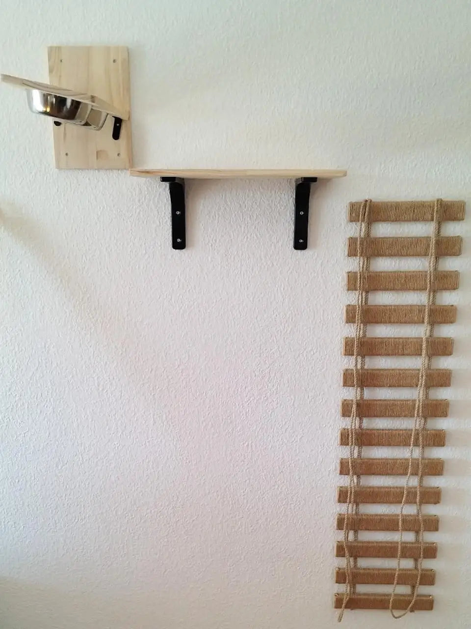 Wooden Wall-Mounted Cat Climbing Shelves & Play Set