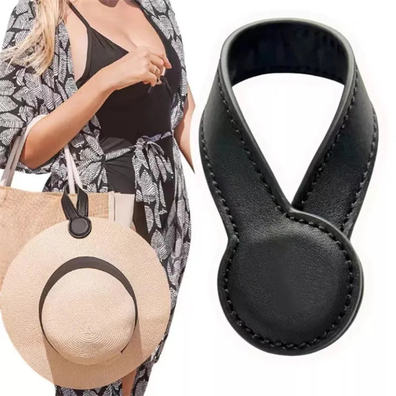 Magnetic Leather Hat & Bag Clip