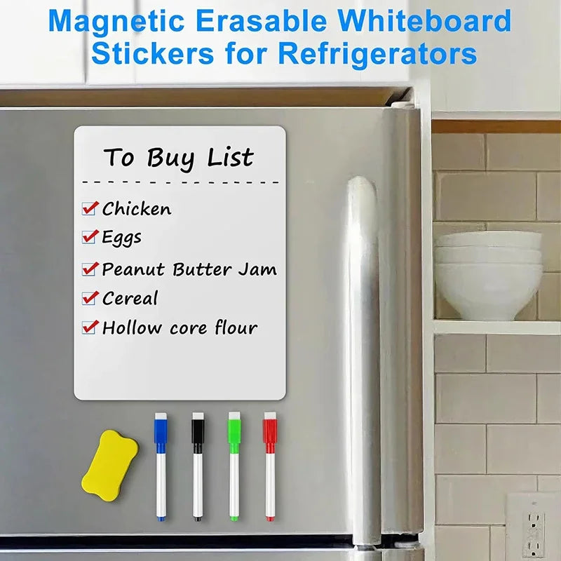 A4 Magnetic Dry Erase Whiteboard for Refrigerator