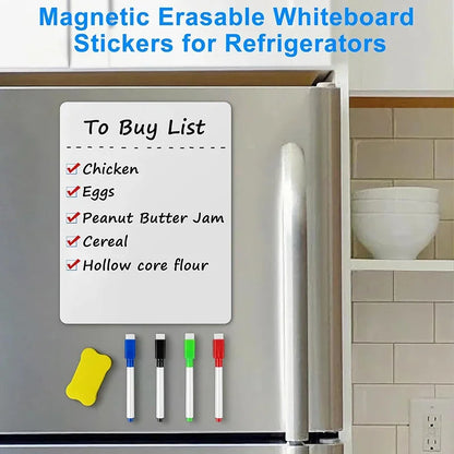 A4 Magnetic Dry Erase Whiteboard for Refrigerator