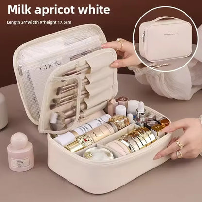 Double-Layer Cosmetic Organizer Bag
