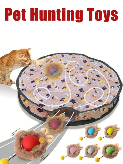 Electric Cat Hunting Ball Toy Set