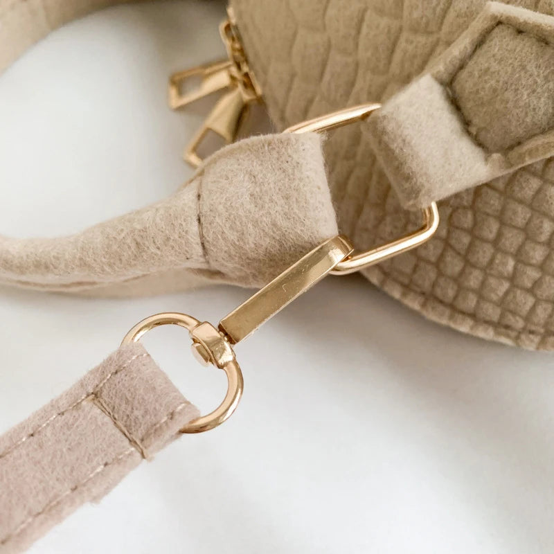 Mini Textured Satchel Crossbody Bag