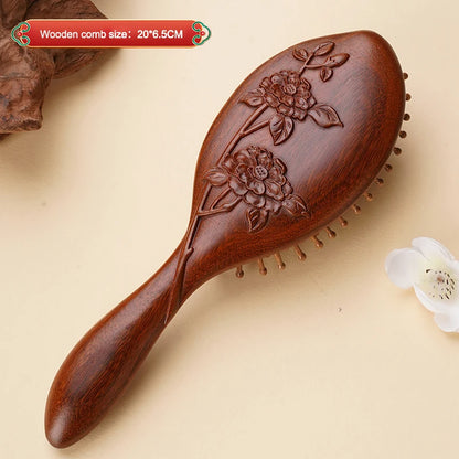 Animal Shape Sandalwood Massage Hair Comb