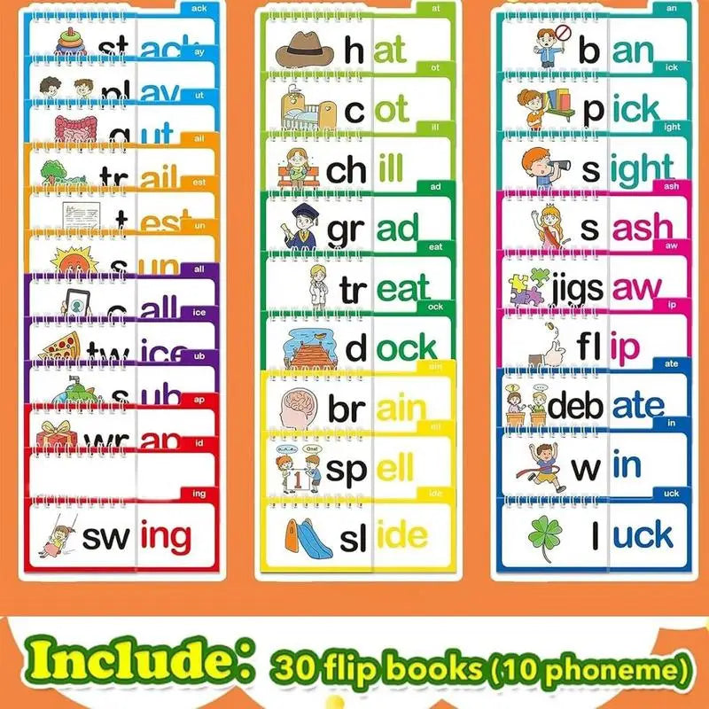 30 Books Set Read & Rhyme Word Family Learning Books