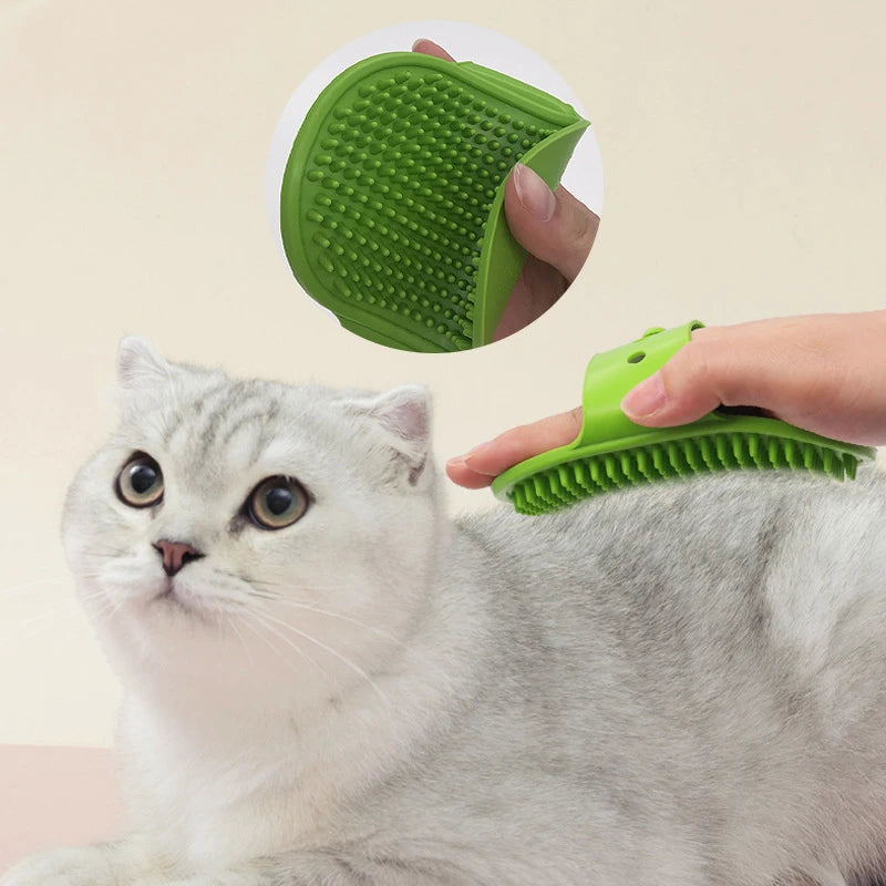 Silicone Pet Grooming & Bath Brush