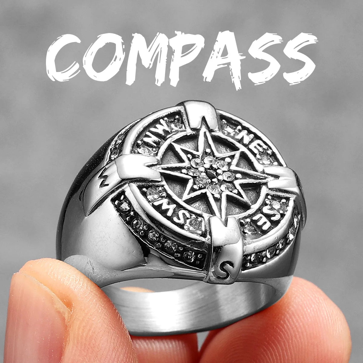 Luxury Compass Ring