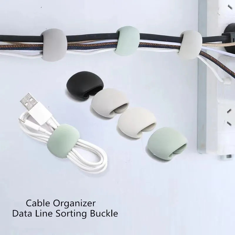 Self-Adhesive Cable Management Clips for Desk, Home & Office