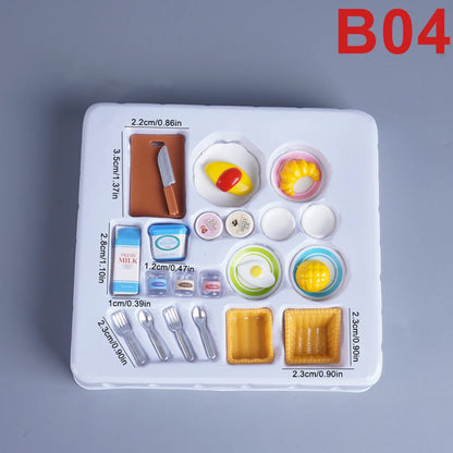 Dollhouse Miniature Furniture Toys Set