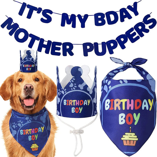 Pet Birthday Party Flag Decoration