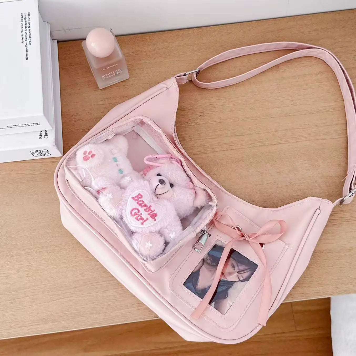 Y2K Transparent Ita Shoulder Bag