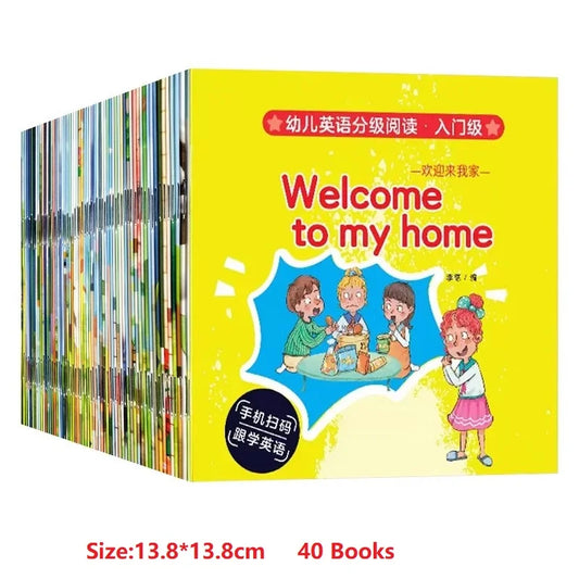 40 Books Set Children’s English Graded Reading Picture Books