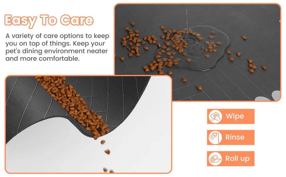 Absorbent Waterproof Food & Water Bowl Placemat