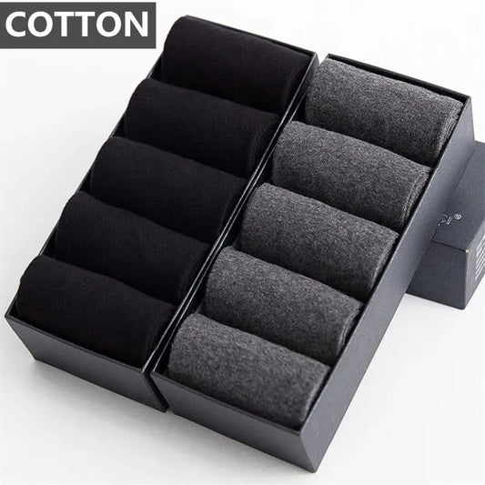 Men’s Cotton Business Crew Socks 10 Pairs