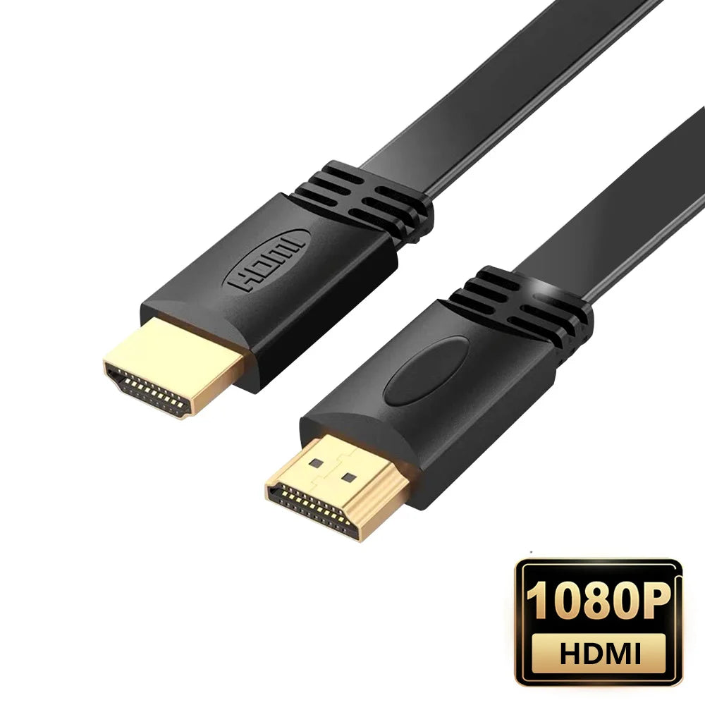 HDMI 1.4 Flat Cable – Gold Plated High-Speed HDMI Lead