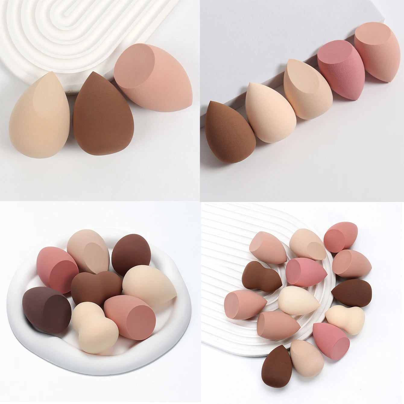 Milk Coffee Makeup Sponge Set