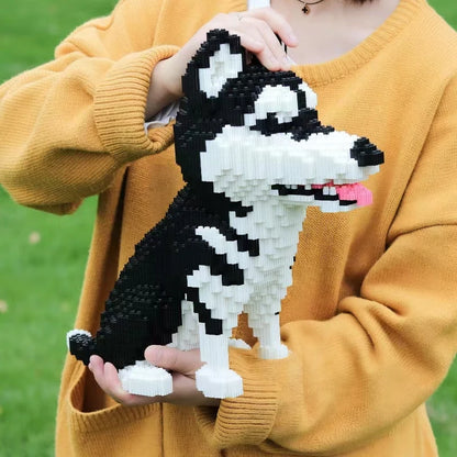 Micro Dog Building Block Model Kit