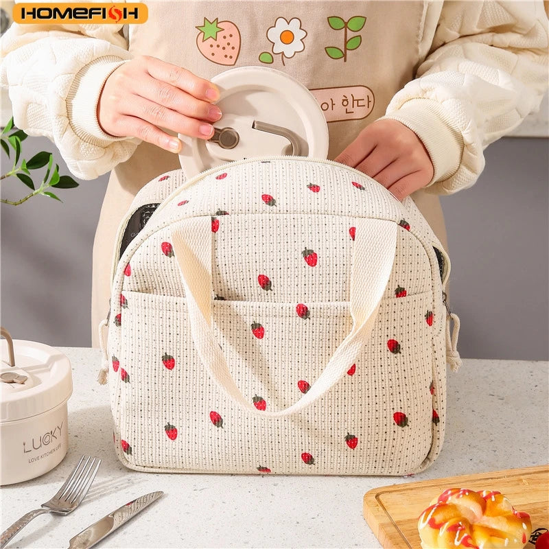 Floral Insulated Lunch Bag