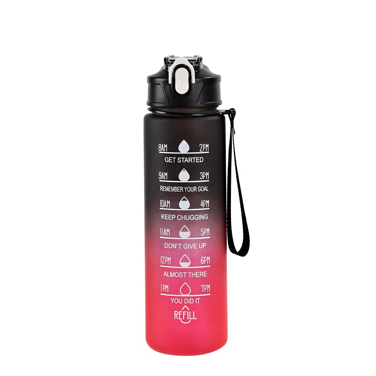 Sports Water Bottle with Time Marker