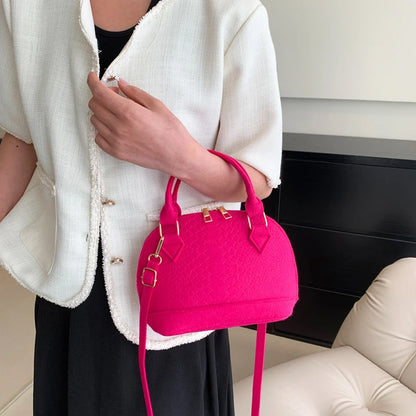 Mini Textured Satchel Crossbody Bag