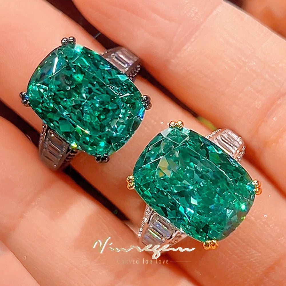 Lab-Created Paraiba Tourmaline Adjustable Ring