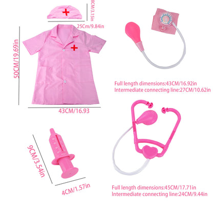 Children'S Family Doctor Suit Short/ Long Sleeved