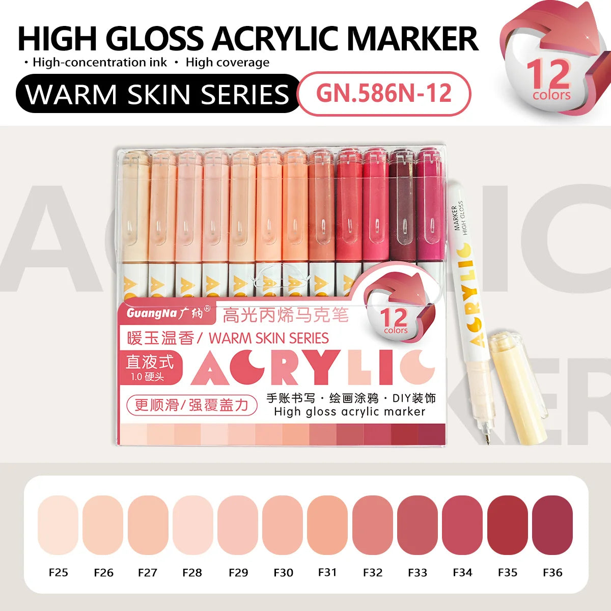 High Gloss Acrylic Paint Markers