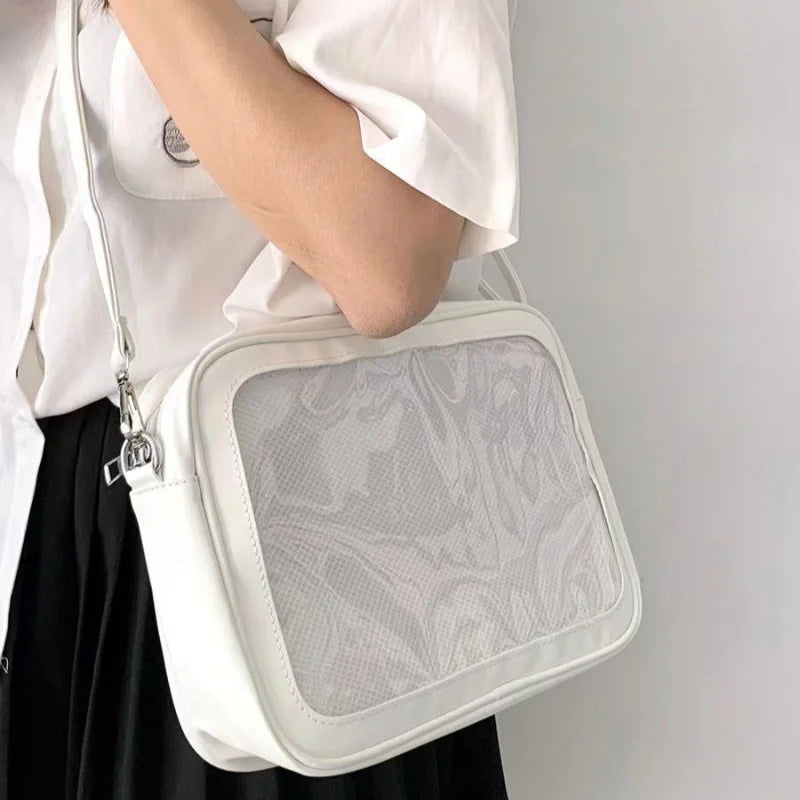 Japanese Ita Crossbody Bag with Display Window
