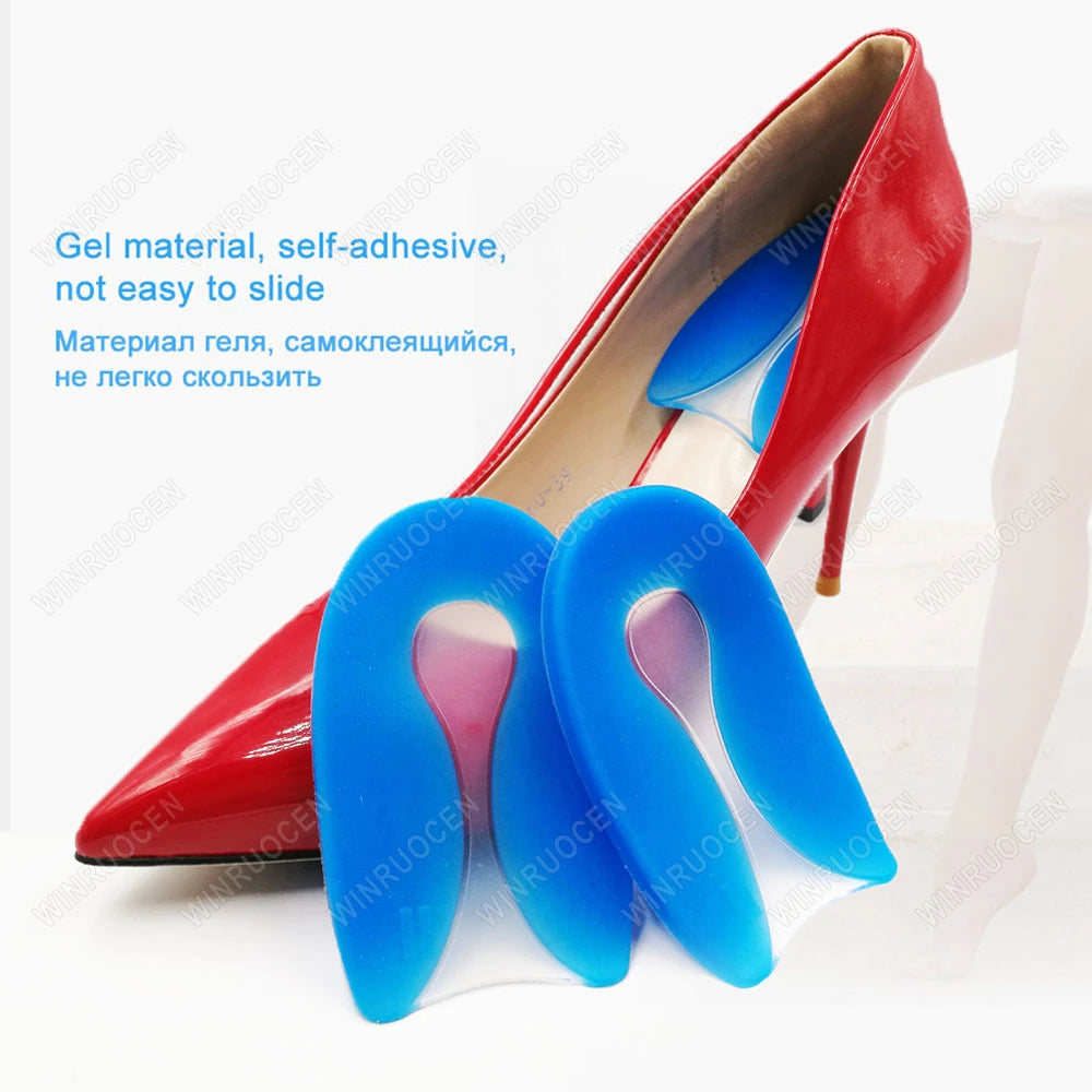 Silicone Gel U-Shape Heel Protector Pads