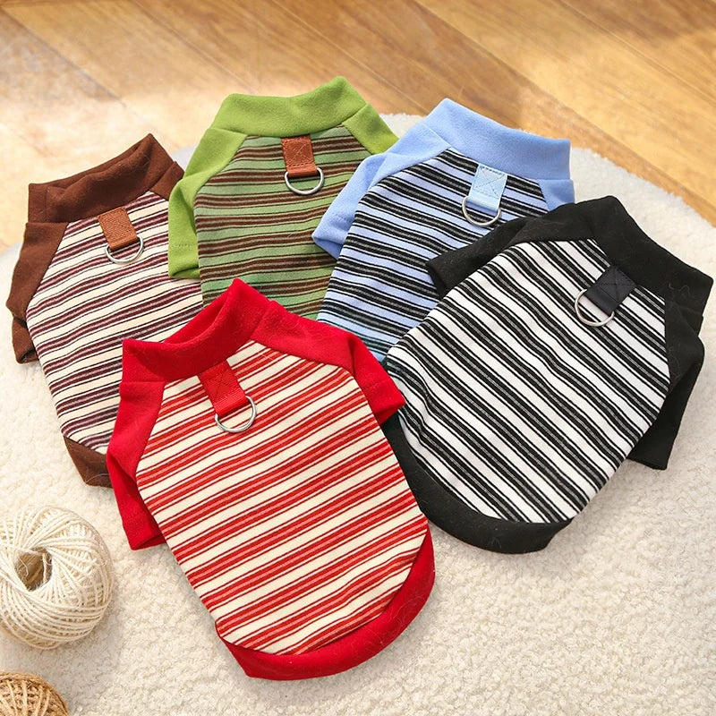 Striped Pet Pullover Shirt