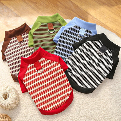 Striped Pet Pullover Shirt