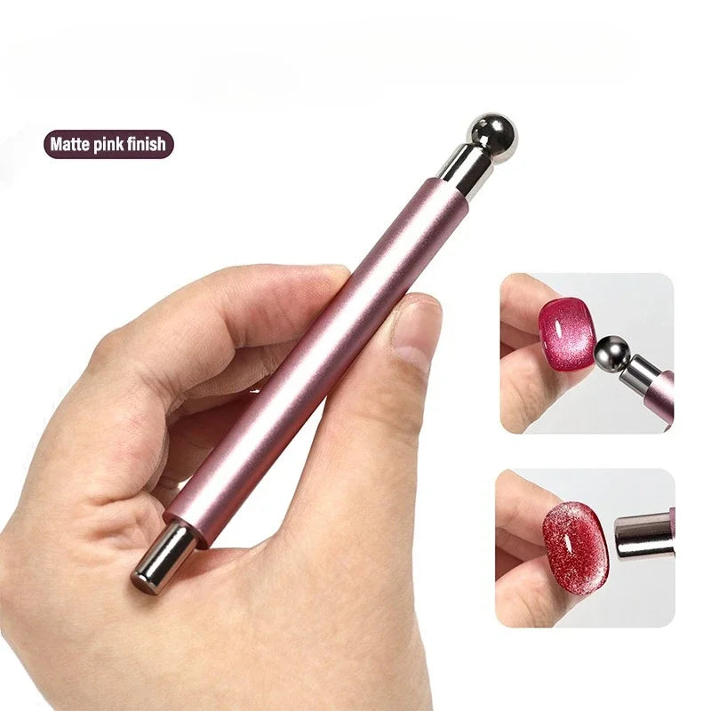 Double Head Cat Eye Nail Magnetic Pen