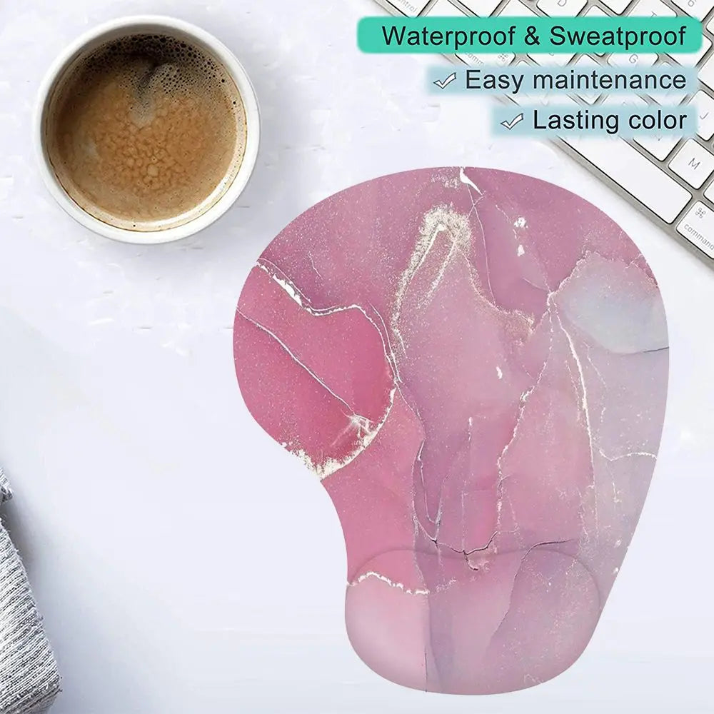 Ergonomic Silicone Mouse Pad with Wrist Rest for Home, Office & Gaming