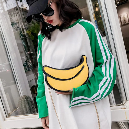 Banana Shape Crossbody Messenger Bag