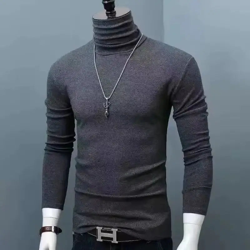 Men’s High-Neck Thermal Long Sleeve Shirt