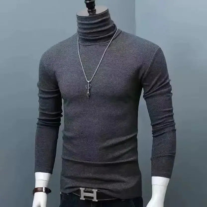 Men’s High-Neck Thermal Long Sleeve Shirt