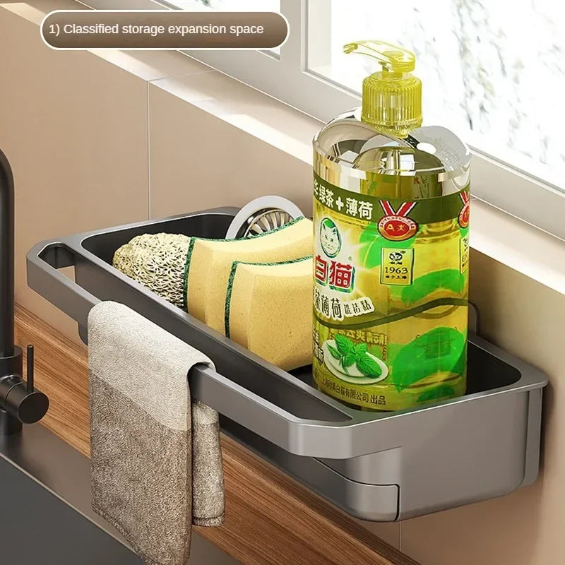 Sink Drain Organizer Shelf