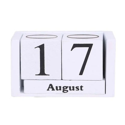 MDF Wooden Perpetual Calendar Block