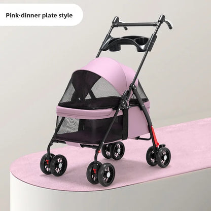Foldable Pet Stroller for Dogs & Cats
