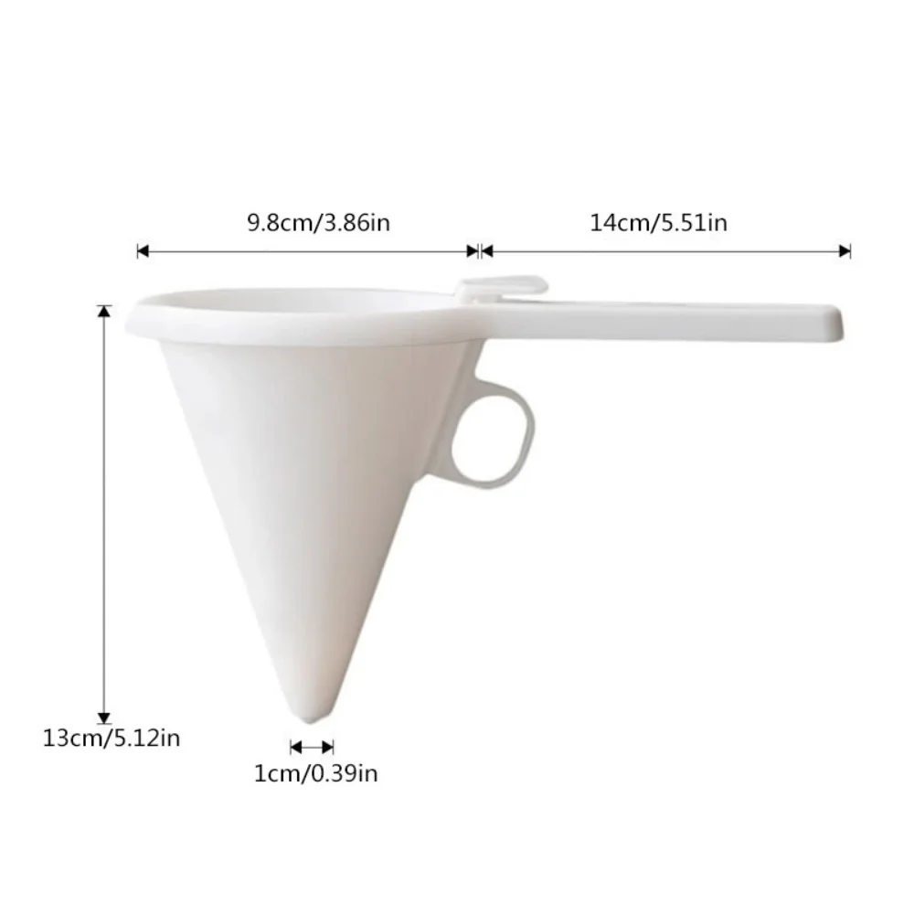 Handheld Batter Dispenser Funnel with Flow Control for Baking & Dessert Decorating