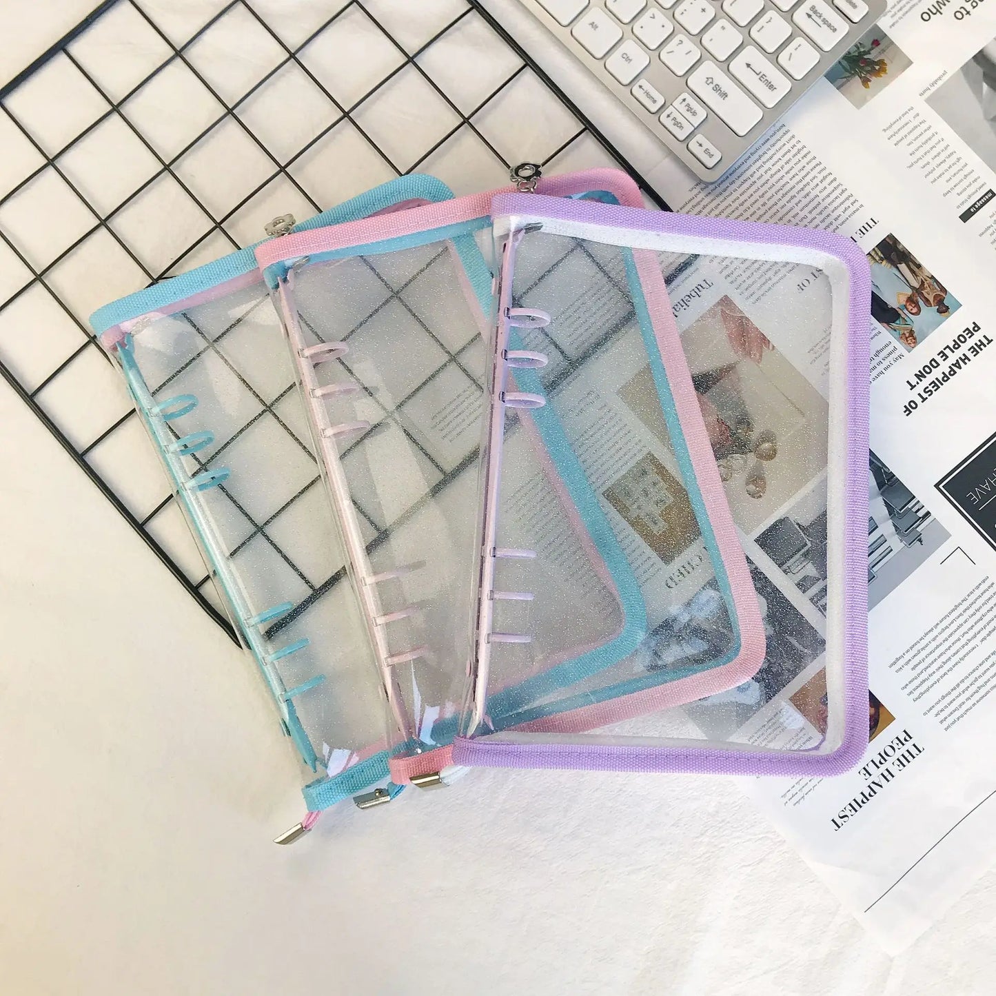 Transparent A5 Ring Binder Organizer