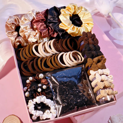 Brown Hair Accessories Set