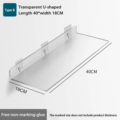 Wall-Mounted Acrylic Storage Rack